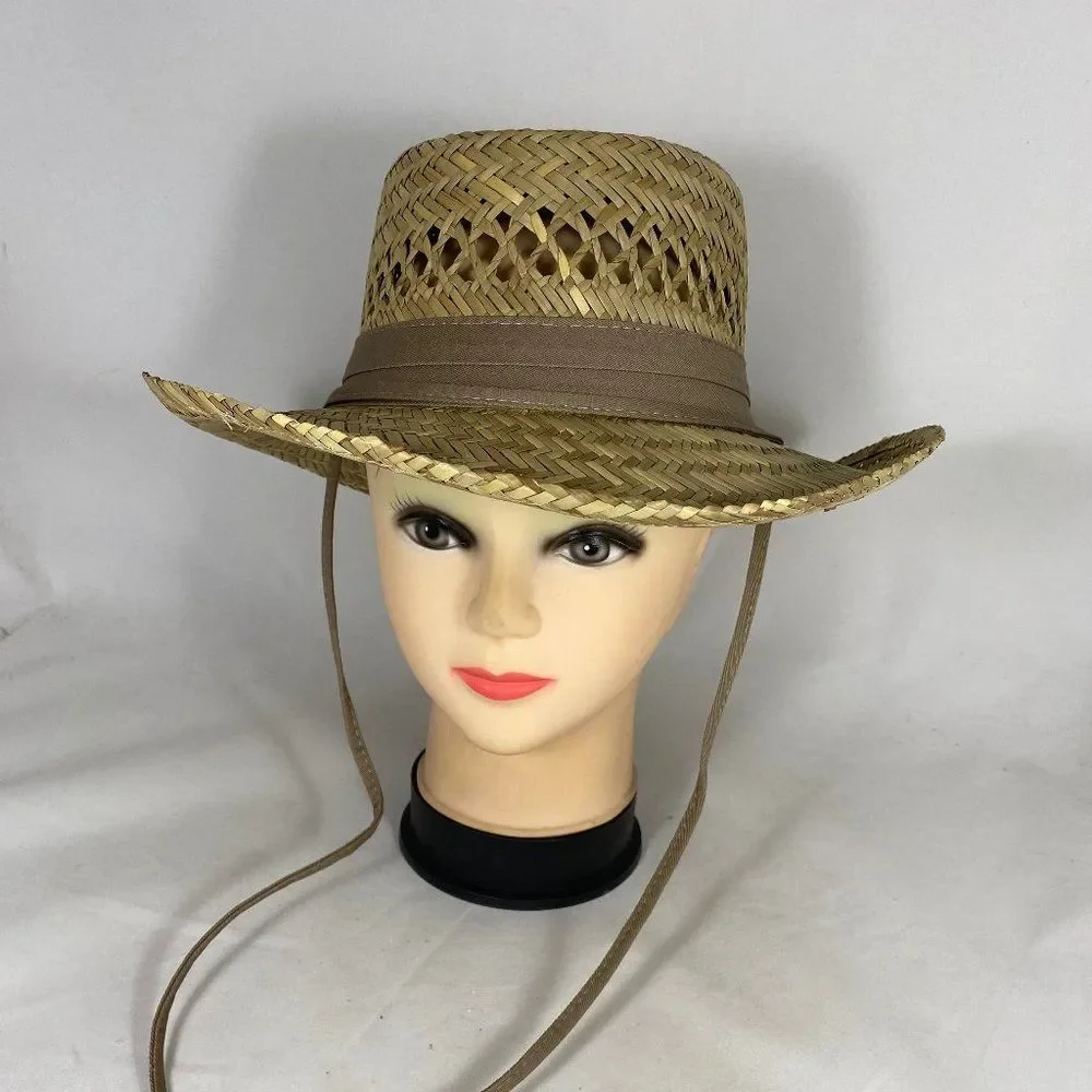 Dorfman Pacific Boater Style Straw Hat NWOT *